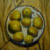 "Lemons on Enamel Plate"