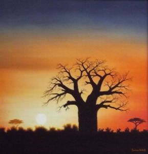 "Baobab Silhouette"
