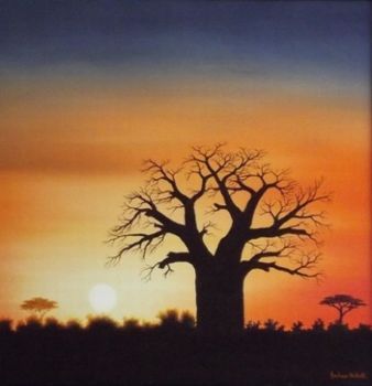 "Baobab Silhouette"
