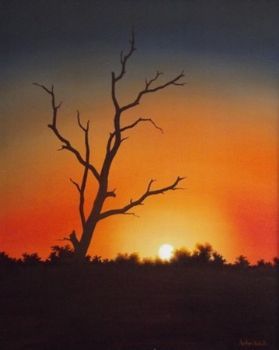 "Dry Tree Silouette "