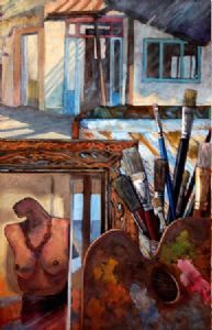 "Brushes, Nude and Palette"