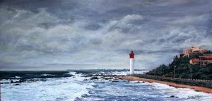 "Lighthouse at Umhlanga Rocks"