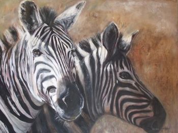 "Zebras Portrait"