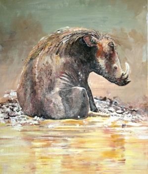 "Wallowing Warthog"