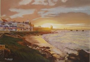 "Sunset at the Beachfront"