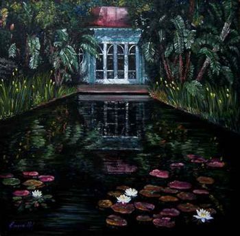"Lily Pond Reflections"