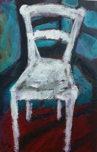 "White Chair with 2 Shadows M"