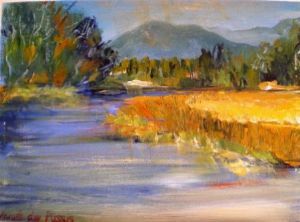 "River with Reeds"