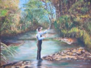 "Flyfishing at Dullstroom"