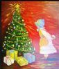 "Little Girl at Christmas Tree"