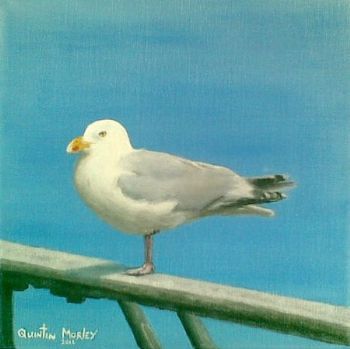 "Seagull on Rail"