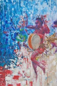 "Dancing African Drummer Girl"