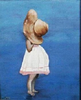 "Kids at Play (Girl with Hat)"