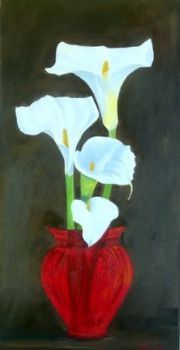 "Arums in a Vase"