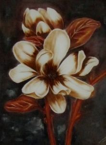 "White Magnolia Flower"