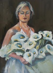 "Girl With Arum Lilies"