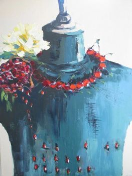 "Manequine Dressed with Pomegranates"