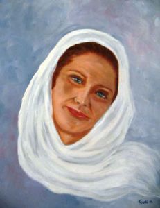 "Woman with a White Scarf"