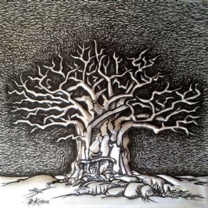 "Tree of Life 2 in Metal 1/1"