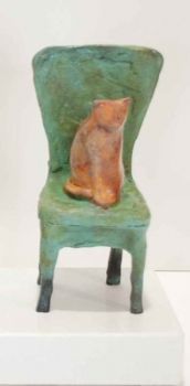 "Sitting Cat On Chair"