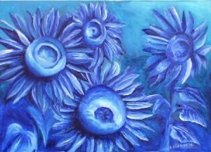 "Blue Sun Flowers"