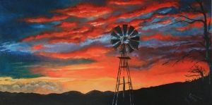 "Windmill Sunset "