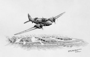 "Airspeed Oxford Over 42nd Air School"
