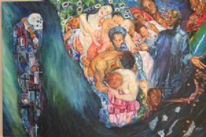 "Klimt eye view of Death and Life"