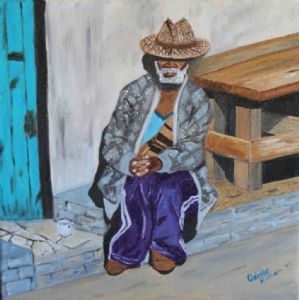 "Oupa on the Stoep"