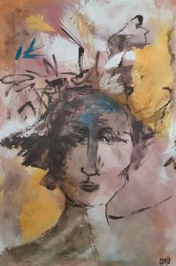 "Woman with hat"