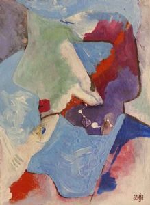 "Man with Blue Letter"