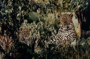 "Leopard & Cub"