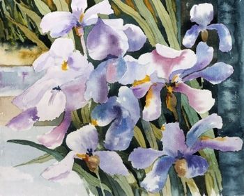 "Blue Irises II"