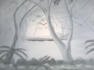 "Monochrome Misty Rainforest 2"
