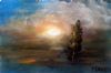 "Stormy Sunset - Tree Miniature 1"