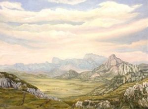 "World's View Nyanga  Giclee oil Print"