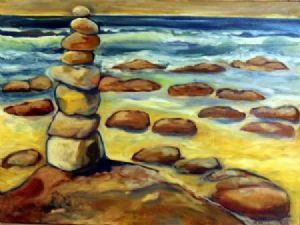 "Rock Stack at the Sea in Cape St Francis"