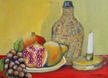 "Fruit and Wine by Candlelight"