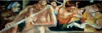 "Nude with Flute"