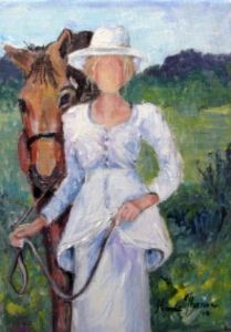 "Equestrienne in White"