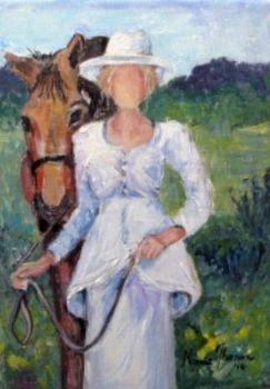 "Equestrienne in White"