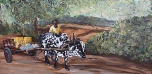 "Landscape With Ox Cart"