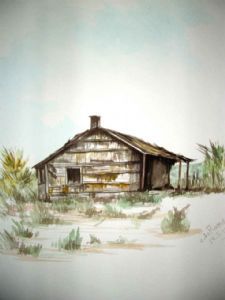 "Old Fisherman's Cottage at Salt River Mouth"