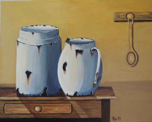 "Old Pots on Table 3"