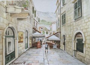 "Miniature -A Street in Dubrovnik "