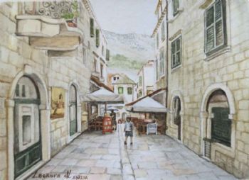 "Miniature -A Street in Dubrovnik "