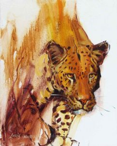 "Stalking Leopard"