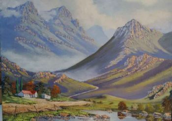 "Mountain Cottage Scene 2"