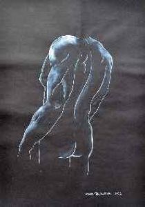 "Black and White Nude Study 2"