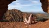 "Male Nude Red Stone Hills 3"